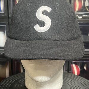 Supreme Wool S Logo 6-Panel Cap Black F/W 15 Box Logo Supreme New York RARE VTG